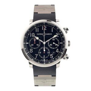 Ulysse Nardin Stainless Steel Black Dial 40mm Automatic Men's Watch 353-88